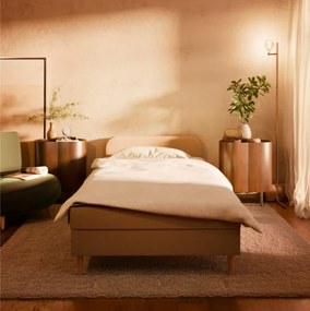 Čalúnená posteľ CASPE Velvet 120×200 cm sivá