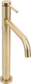Rea Lugano Slim, vysoká umývadlová batéria, zlatá matná, REA-B4420
