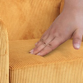 Kreslo Kioni látka cord - oranžová