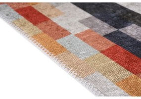 Oranžový/sivý prateľný koberec 80x150 cm Blocks of Fun – Vitaus