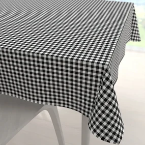 Biante Bavlnený štvorcový obrus Sandra SA-060 Čierno-biele kocky 140x140 cm