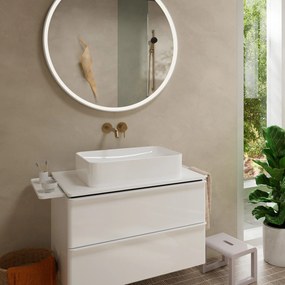 Hansgrohe Tecturis S, páková umývadlová batéria EcoSmart+ pod omietku s výtokom 165 mm, kartáčovaný bronz, HAN-73350140