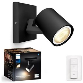Philips - LED Stmievateľné bodové svietidlo Hue RUNNER 1xGU10/4,2W/230V + DO čierna