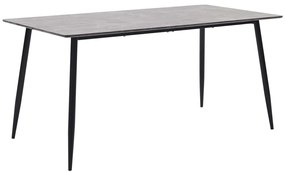 Jedálenský stôl, sivý 160x80x75 cm, MDF