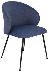 Jedálenská stolička Ganta Black, modrá