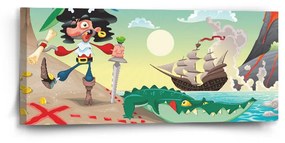 Sablio Obraz Pirát - 110x50 cm
