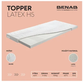 Vrchný matrac / Topper Benab Kronos H5 200x90 cm (T3). Vlastná spoľahlivá doprava až k Vám domov. 763639