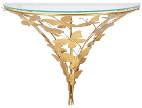 Nočný stolík v zlatej farbe Butterfly – Mauro Ferretti