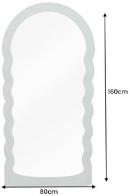 Nástenné zrkadlo Wave 160cm šalvia zelená