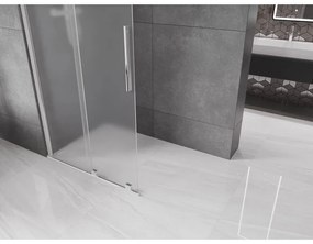 Mexen Velar, sprchová zástena s posuvnými dverami Walk-in 70 x 200 cm, 8mm sklo námraza, chrómová, 871-070-000-33-01