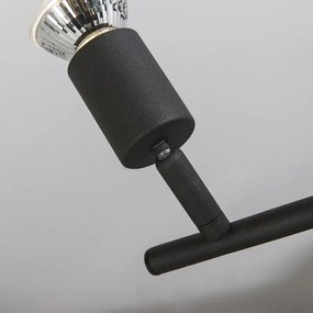 Priemyselný reflektor čierny naklápateľný 2-žiarovkový - Jeany