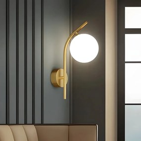 Toolight Toolight, nástenné svietidlo 1xE27, G104-1W, zlatá lesklá, OSW-09729