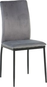 Jedálenská stolička Mette, stredne šedá látka