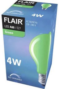 LED žiarovka FLAIR A60 E27 / 4 W zelená