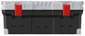 Kufor na náradie s kovovým držadlom 75,2 × 30 × 30,4 cm, sivá