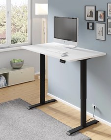 Elektrický PC stolík Motiva 120 (biela + čierna). Akcia -21%. Vlastná spoľahlivá doprava až k Vám domov. 1124891