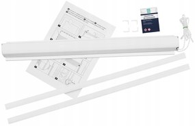 Dekodum Klasická mini roleta v bielej kazete, farba látky Biela Šířka (cm): 80, Dĺžka (cm): 150, Strana mechanizmu: Práva