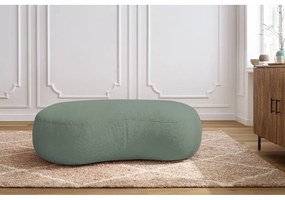 Svetlozelená podnožka z textílie bouclé Saint-Germain – Bobochic Paris