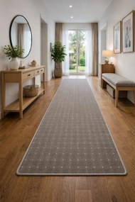 Condor Carpets, Behúň na mieru Udinese hnedý, šíre 40 cm, hnedá, chodba / predsieň