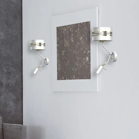 Nástenná lampička ULTIMO 1xE27/40W/230V + 1xGU10/MR11/7W biela