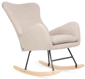 Hojdacie kreslo LUNNIE béžové TEDDY BOUCLÉ 856766