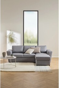 Sivý oceľový okrúhly konferenčný stolík ø 80 cm Seaford – Actona