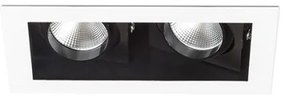 RENDL BONDY II zápustné svietidlo biela 230V LED 2x7W 24° 3000K R12857