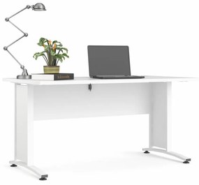 Tvilum Biely písací stôl PRIMA OFFICE bez zásuvky 80400