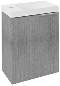 Sapho Sapho, LATUS X umývadlová skrinka 39,4x50x22cm, dub strieborný, LT110-1111