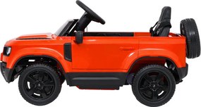 Elektrické autíčko Land Rover Defender oranžové