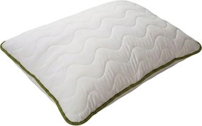 Celoročný paplón prešívaný 140x200 cm s vankúšom STELLA ALOE VERA 70x90 cm, biely