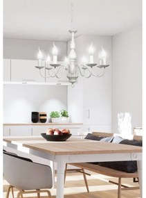 Luster na reťazi BELLAGIO 8xE14/40W/230V