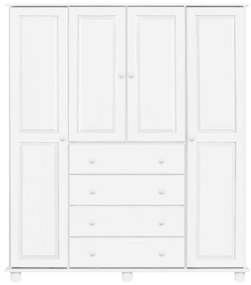 IDEA nábytok Skriňa 4-dverová 8852B biely lak