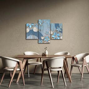 Obraz - Modré kvety (90x60 cm)