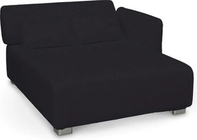 Poťah na kreslo Mysinge farba produktu čierna látka zapletaná