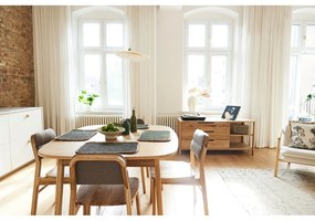 Rozkladací jedálenský stôl z dubového dreva v prírodnej farbe 100x120 cm Twig – The Beds