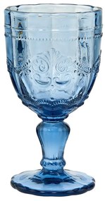 VICTORIAN Pohár na stopke - modrá