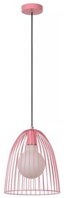 Lucide 74417/01/66 - Luster na lanku MACARONS 1xE27/40W/230V pr. 24,5 cm ružová