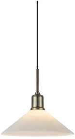 Markslöjd 108867 - Luster na lanku VELA 1xE27/40W/230V mosadz/biela