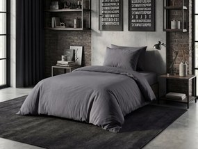 Bavlnené obliečky CALMORA tmavo sivé Rozmer obliečky: 2 ks 70 x 90 cm | 160 x 220 cm