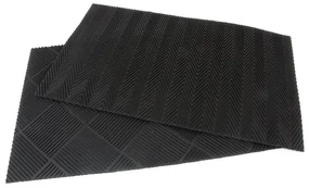 Gumová čistiaca rohož DoubleSide 45 x 75 x 1 cm, čierna