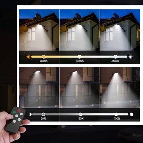 Aigostar - LED Stmievateľná solárna lampa so senzorom LED/2,3W/5,5V IP65 + DO