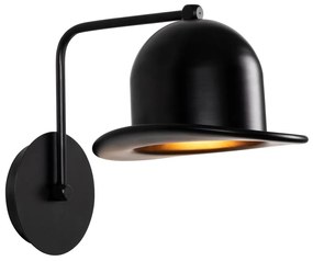 Nástenná lampa Sivani Hat čierna