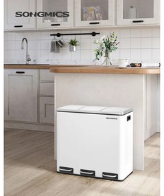 Recyklačný odpadkový kôš SONGMICS LTB54WT