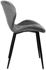 Jedálenská stolička DALLAS VELVET grafitová