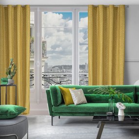 ZÁVES NA KRÚŽKOCH PIERRE CARDIN INGA 140X250 CM ZLATÁ