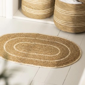 Ib Laursen Rohožka z morskej trávy Cream Stripes