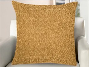 Dekoračný vankúš Bouclé 45x45 cm, horčicová žltá%