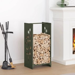 Regál na krbové drevo, 40x30x80 cm, za studena lisovaná oceľ 864222