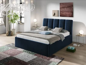 Čalúnená posteľ s úložným priestorom Milo (160x200) (Fresh 11). Vlastná spoľahlivá doprava až k Vám domov. 1059965